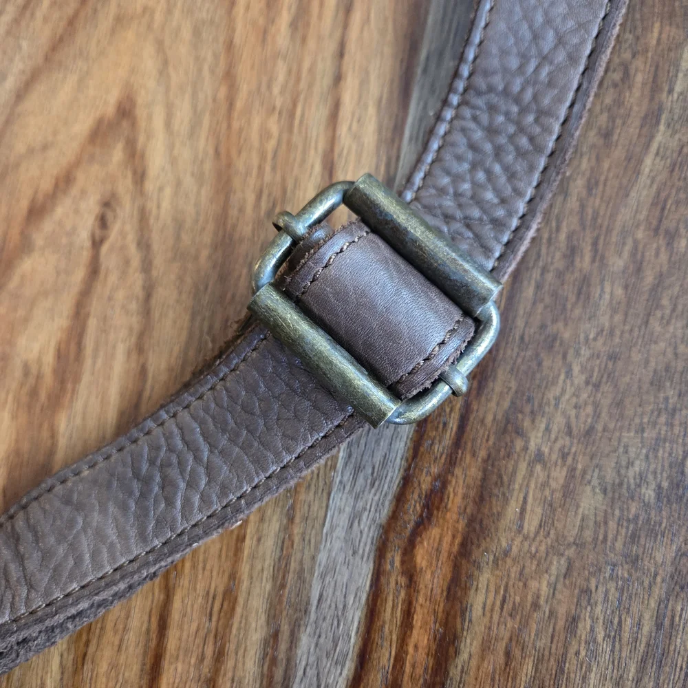Magnetic Harbour 2nd Women's Chocolate Brown Leather Crossbody Bag Adjustable